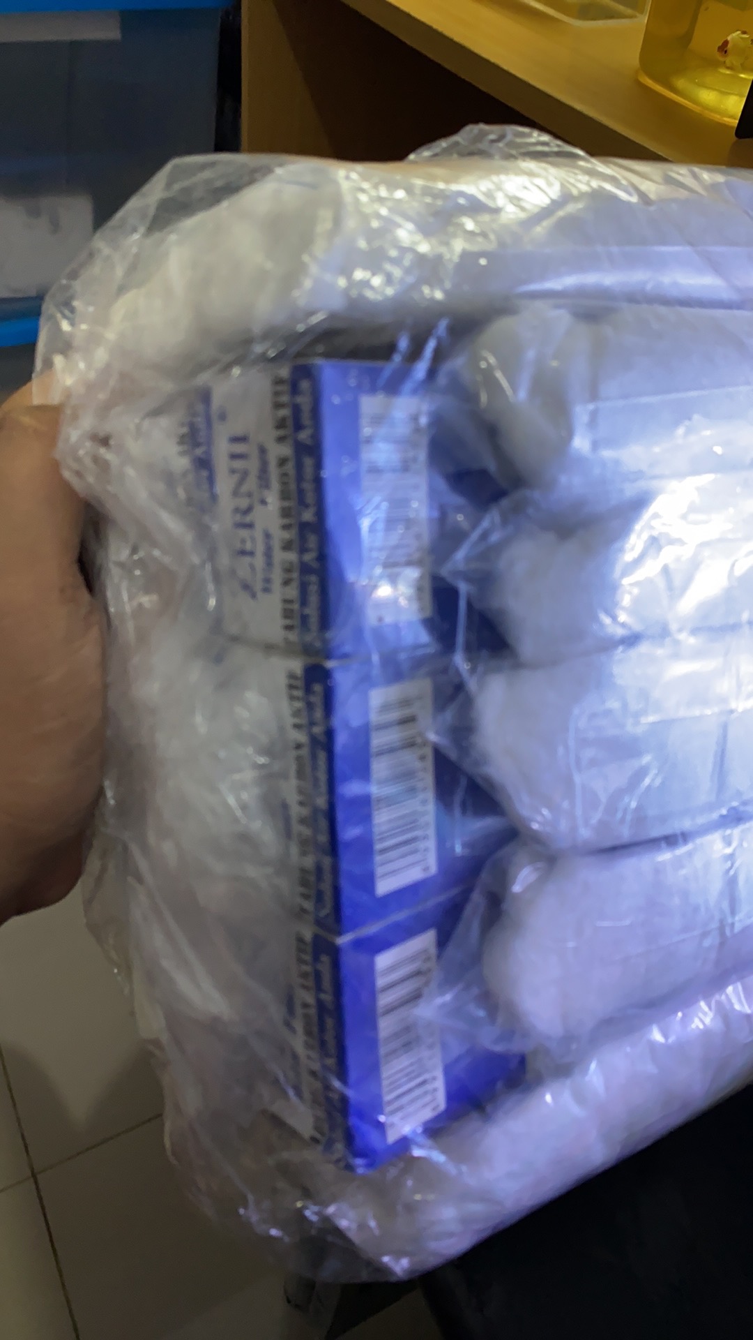 Karbon Aktif 6 Pcs & Kapas Alami Penyaring 8 Pcs