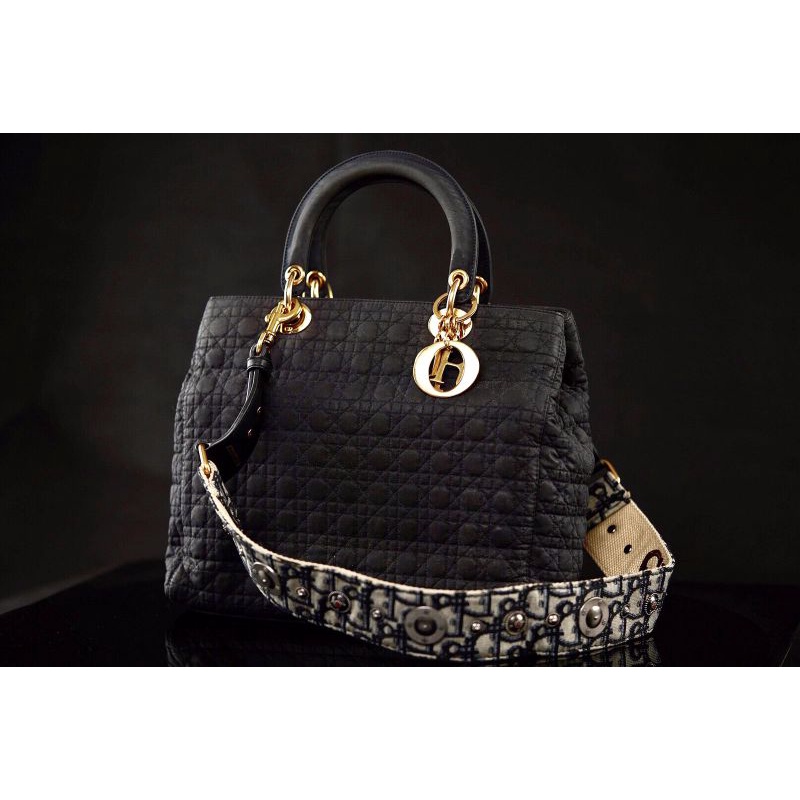 Lady Dior Ghw nylon