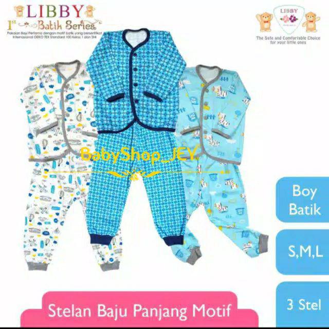 Libby Baby Panjang Batik Boy Uk. S M L