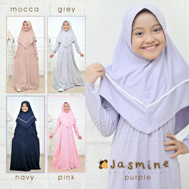 JASMINE / ORIBELLE / ORIBELLE KIDS / GAMIS KAOS / GAMIS ANAK / BAJU MUSLIM