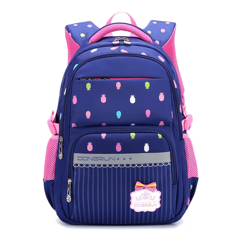 Tas Ransel Sekolah Anak Perempuan Laki2 TK,SD,SMP Kekinian Tas Sekolah Anak Motif Nanas Tas Backpack