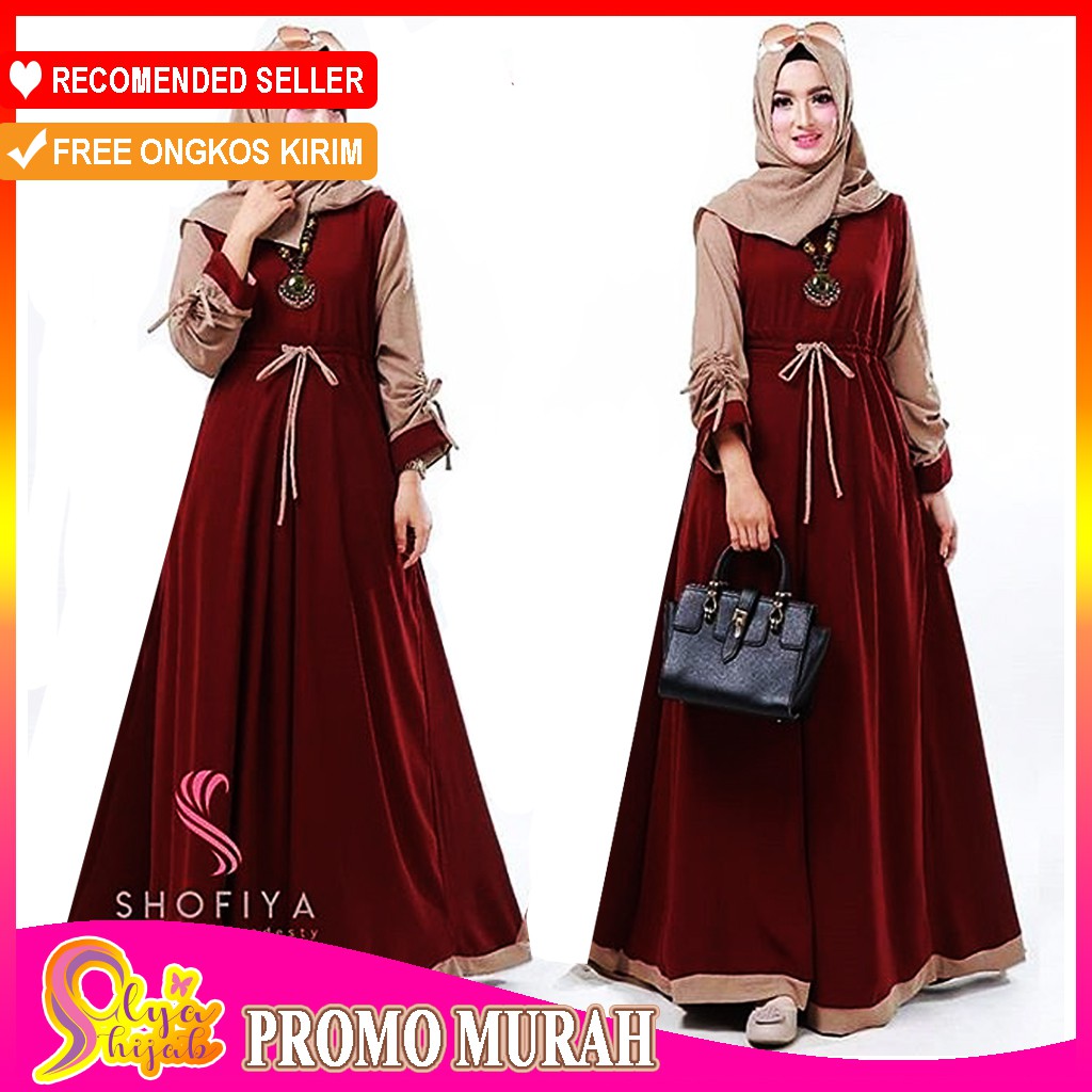 Terlaris Renata dress gamis balotelli/gamis jumbo/syari 