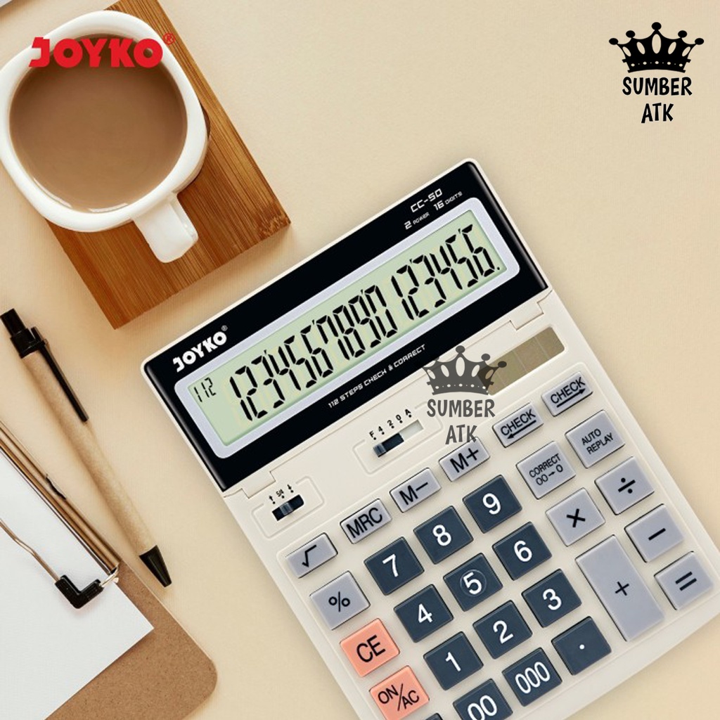 

Adn Calculator Kalkulator Joyko CC-50 16 Digits