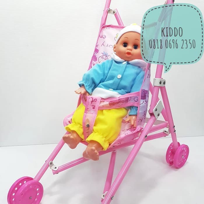 Mainan anak perempuan - stroler bayi - dorongan bayi