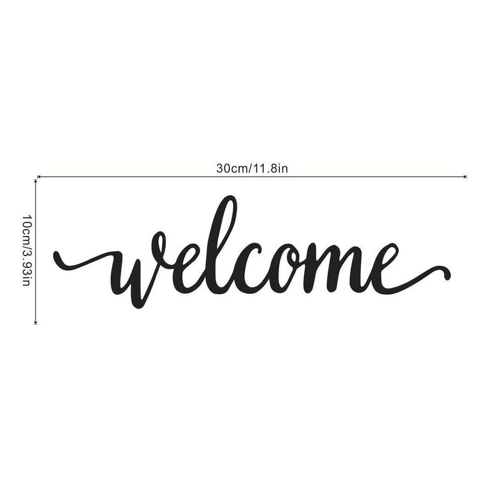 Stiker TOP Welcome Wall Art Dinding DIY Kamar Tidur Kantor Vinyls Modern