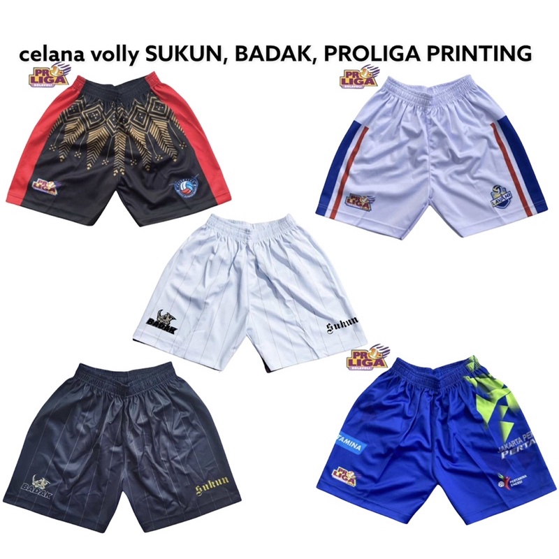 BADAK,SUKUN,  CELANA VOLLY FULL PRINTING