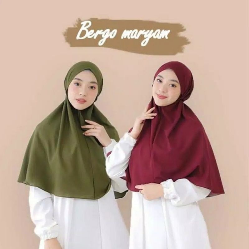 BERGO MARYAM DIAMOND PREMIUM IMPORT/JILBAB INSTAN MURAH