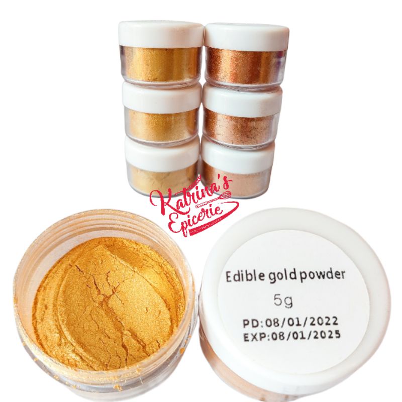 Edible Gold Glitter 3 Gram Serbuk Emas Untuk Hiasan Kue Bisa Dimakan
