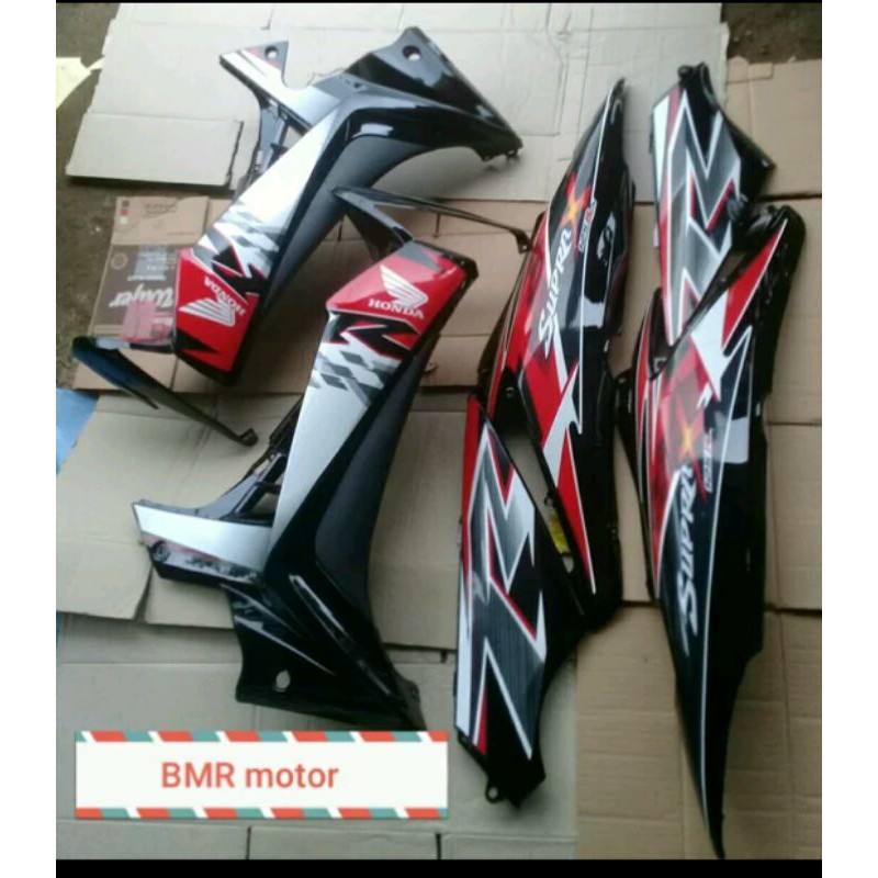 cover bodi plus sayap honda supra x 125 betmen 2010