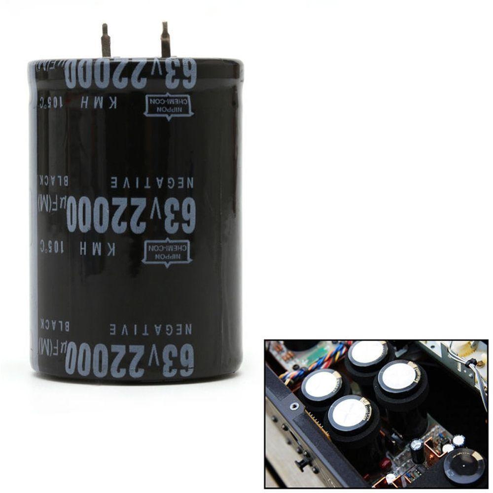 Kapasitor Elektrolit Agustina Nyaman Tahan Lama Dimensi 35x50mm 105kubikus Hitam Aluminium Electrolytic Amplifier Suara