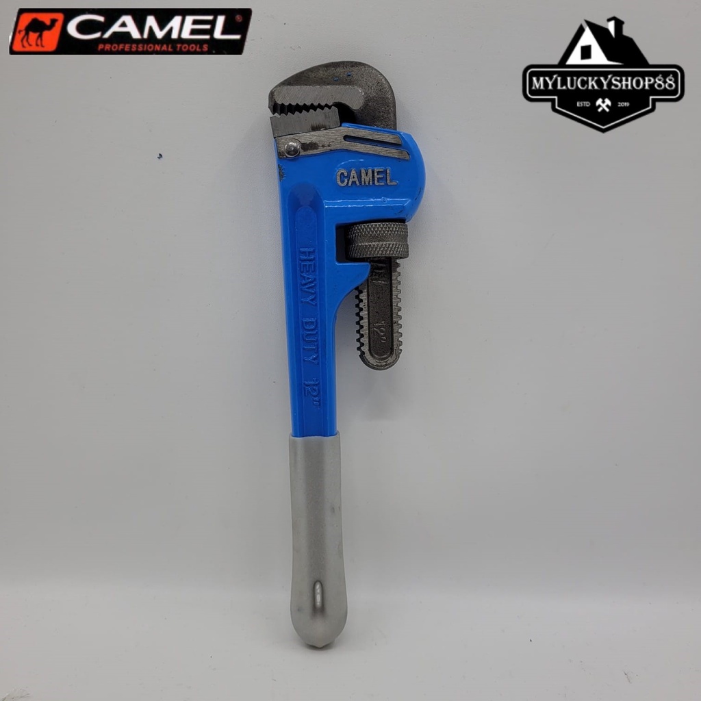 Camel Kunci Pipa Ledeng 12 Inch Pipe Wrench Saluran Air Pembuka Baut