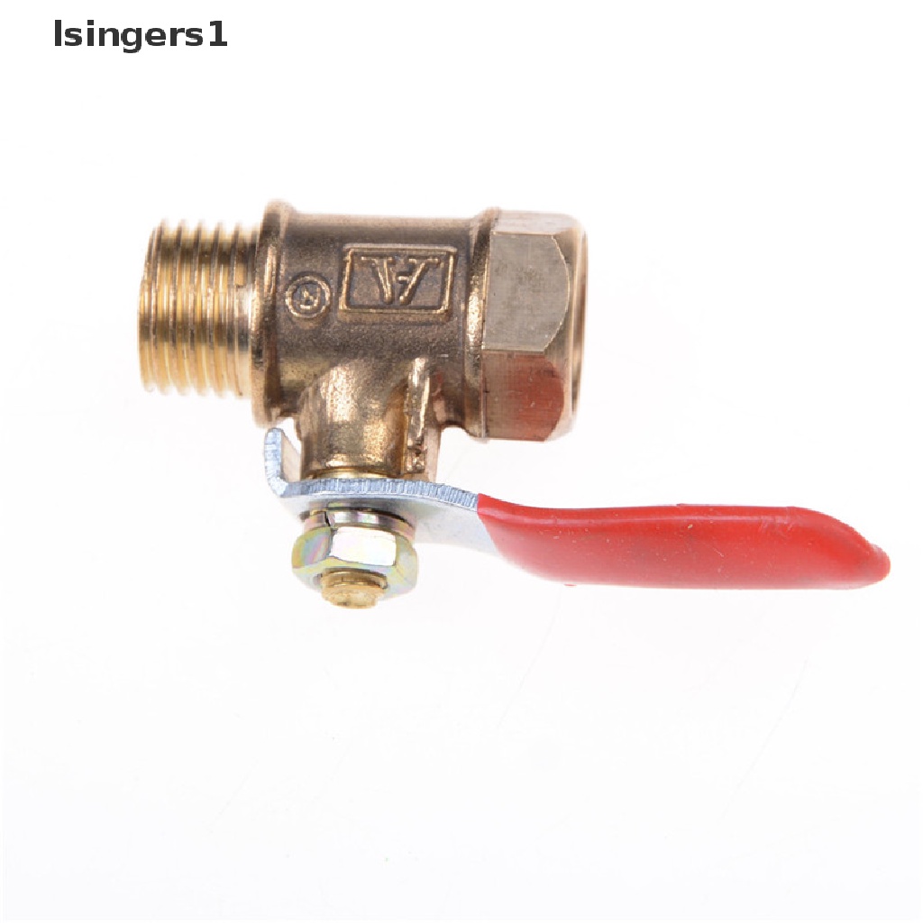 (lsingers1) Katup Bola 1 / 4 "M / F Full Port Bahan Kuningan Untuk Saluran Bahan Bakar / Gas / Udara / Air