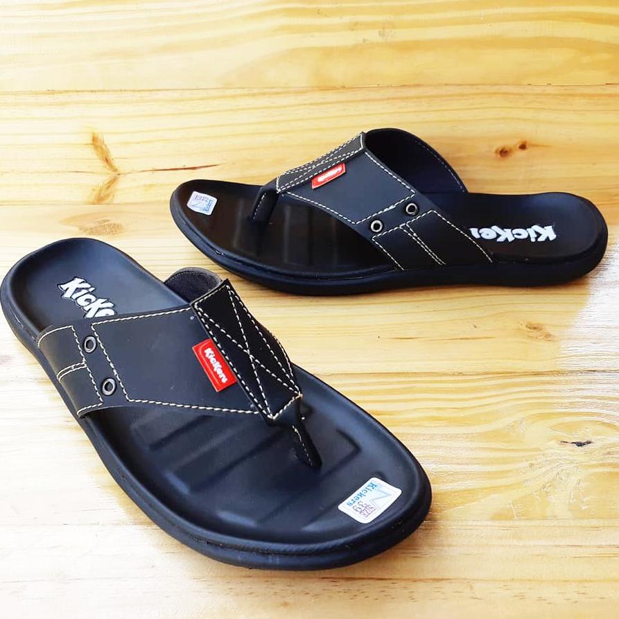 Sandal Pria Kulit Selop / Sandal Laki laki TERBARU  (Selop Polos - Jepit Polos)