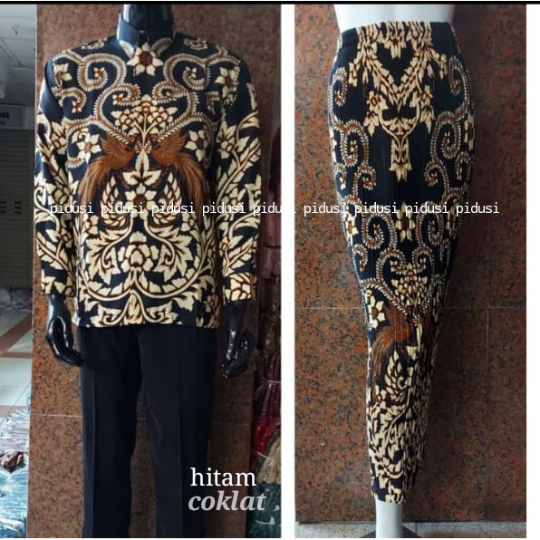 KEMEJA DAN ROK  BATIK COUPLE / KEMEJA ROK COUPLE