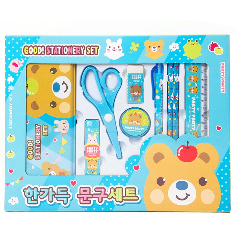 TweedyToys - Good Stationary Set / Tempat Pensil Set Alat Tulis Sekolah Karakter Lucu