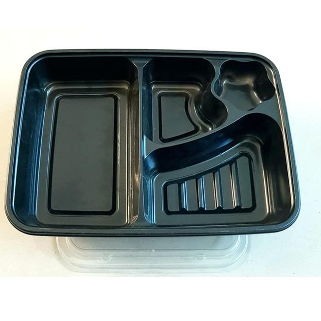 ➱ Mika Bento Box Bento 4 Sekat Kotak Bento 4 Sekat - Putih ▲