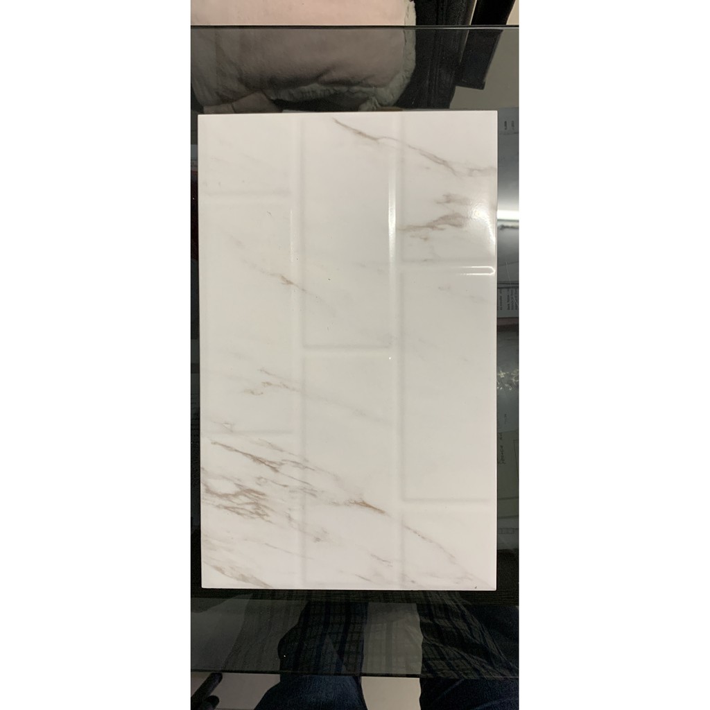 Keramik 25x40 zircon white