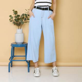 FWR Celana  Jeans  Meisa Kulot biru  tua medium  biru  