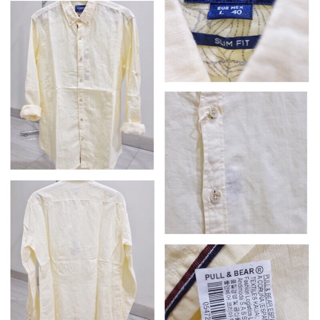 Pull&Bear Men Shirt Kemeja Pria Size L Original