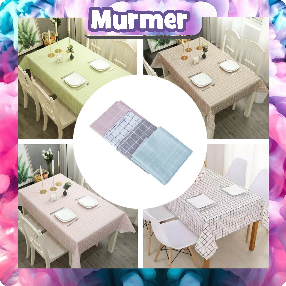 Murmerofficial R407 Taplak Meja Minimalis Aesthetic Taplak Meja Anti Air Bermotif Bahan PEVA COD