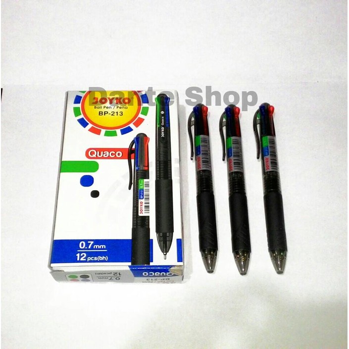 

[Promo] Pulpen Joyko Quaco BP-213 ( 4 Warna )