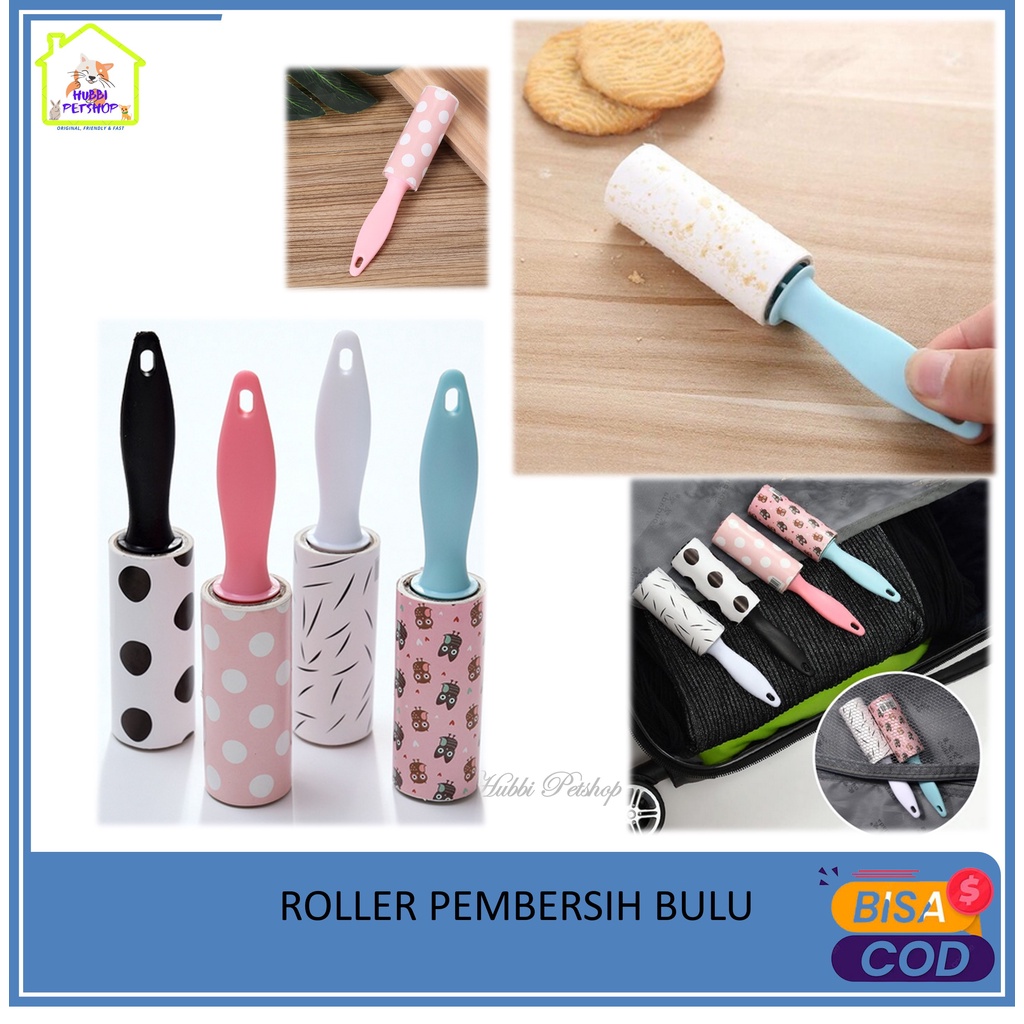 Lint roller MINI - Roller pembersih bulu baju - roller bulu anjing kucing alat pembersih debu roller debu