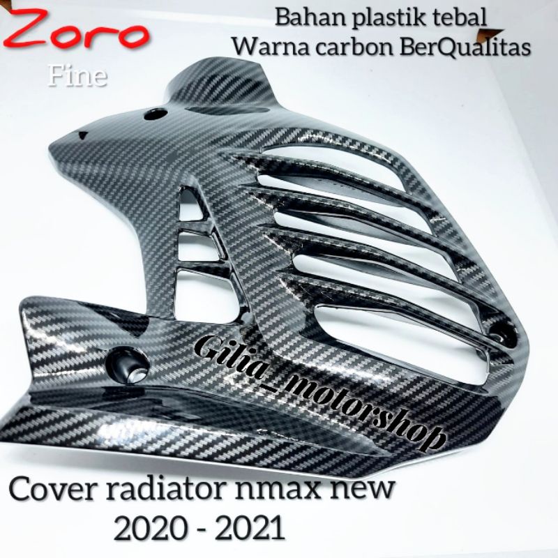 Cover Radiator Nmax New 2020 - 2021 Cover Tutup Nmax New Tutup Radiator Nmax New Carbon  Zoro Fine