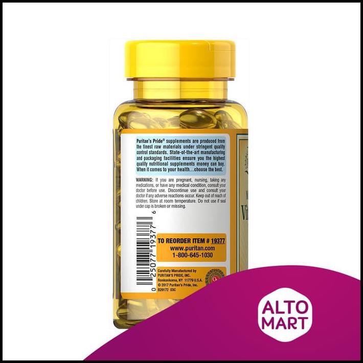 ORIGINAL PURITAN SUNVITE MEGA-POTENCY VITAMIN D3 125 MCG (5000 IU) 100 SOFTGELS