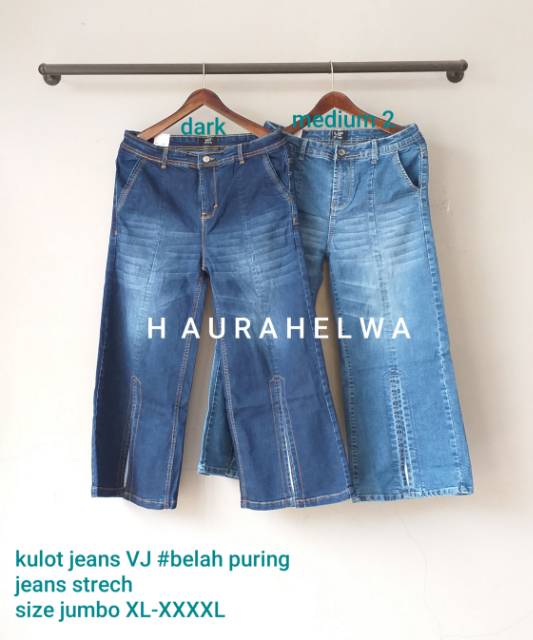 KULOT JEANS JUMBO VJ ORIGINAL BELAH PURING HAURAHELWA muat sampai bb 90kg