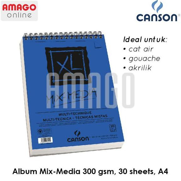 

Buruan Canson Xl - Mix Media - 30 Sheets - A4 - 300G (Album) – 200807215 Limited