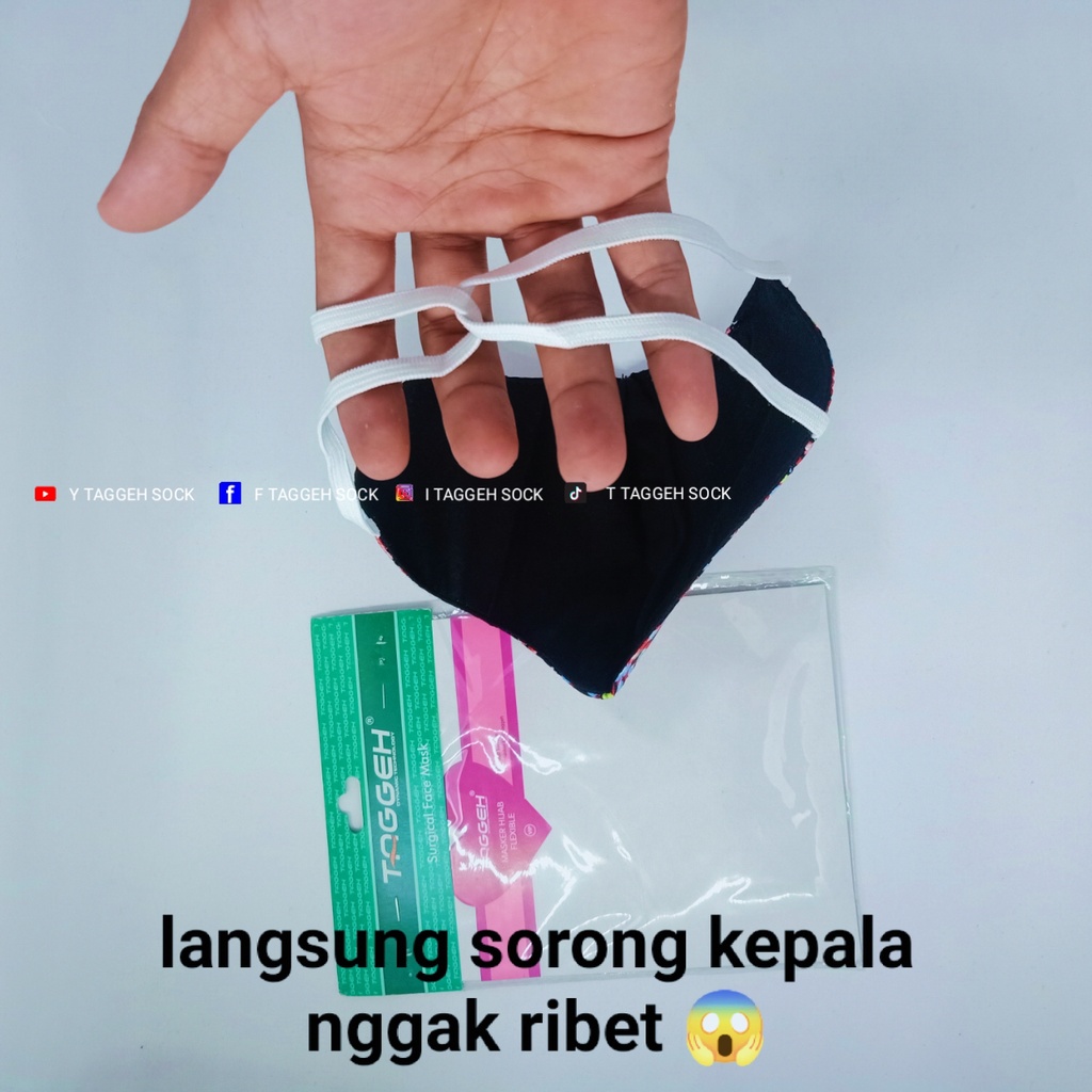 MASKER FILTER HITAM POLOS BERKENDARA PRIA DAN WANITA TAGGEH | MASKER MUKA