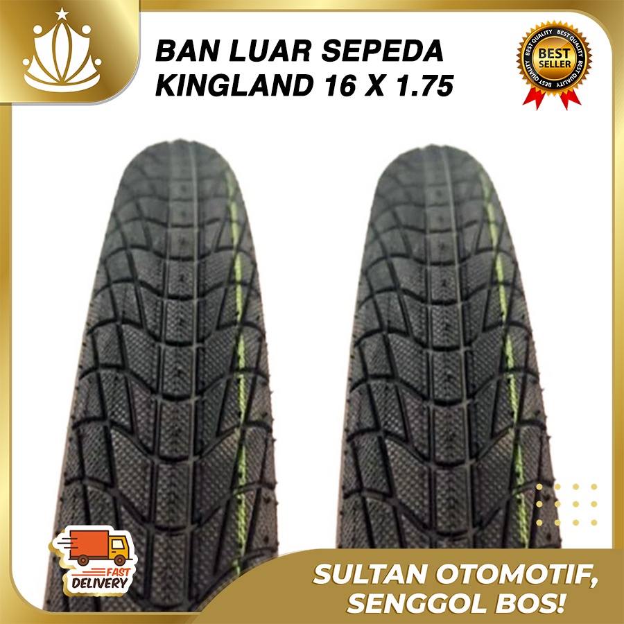 Ban LUAR Sepeda 16 x 1.75 Ban luar 16 x 175 KINGLAND