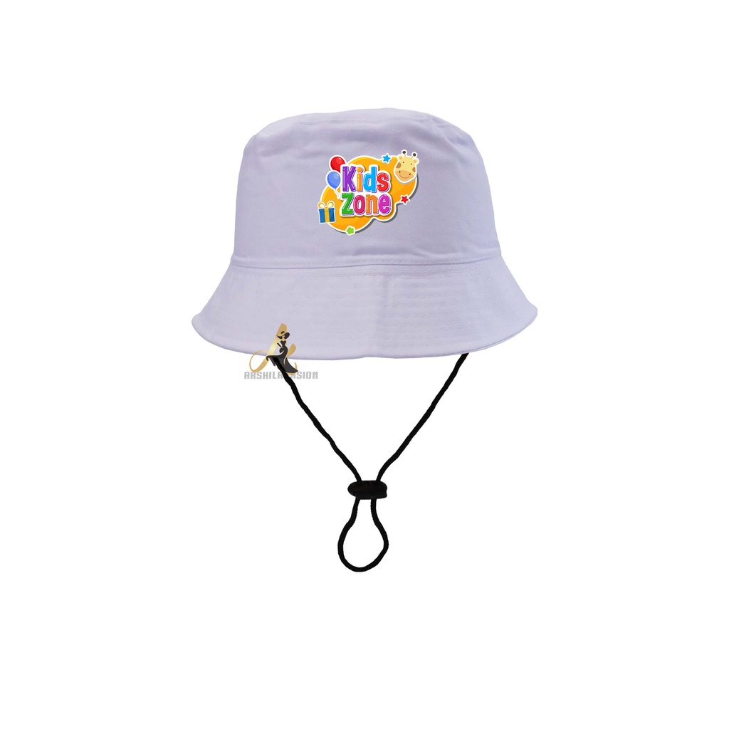 Topi Bucket Anak Laki-laki Perempuan umur 2-8 tahun SABLON Kidz Zone