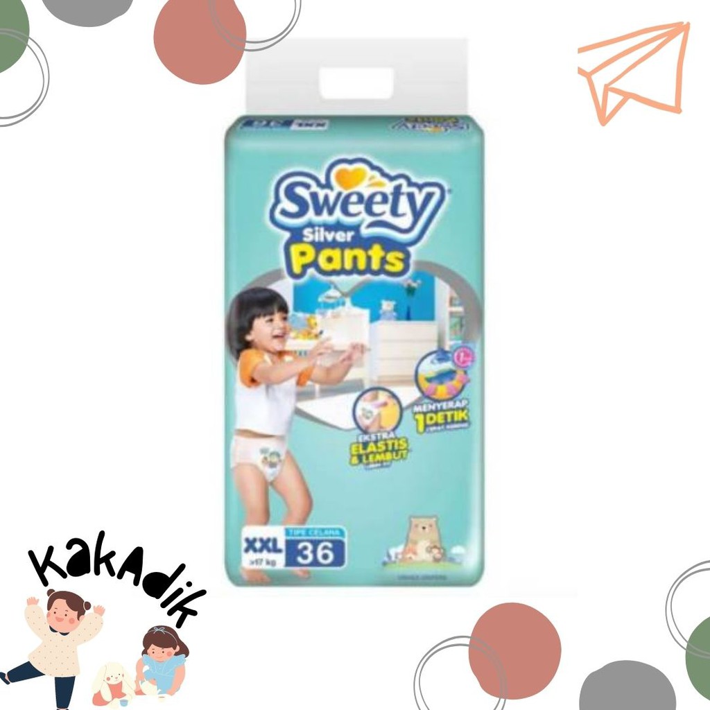 Popok Sweety Silver Pants XXL-36