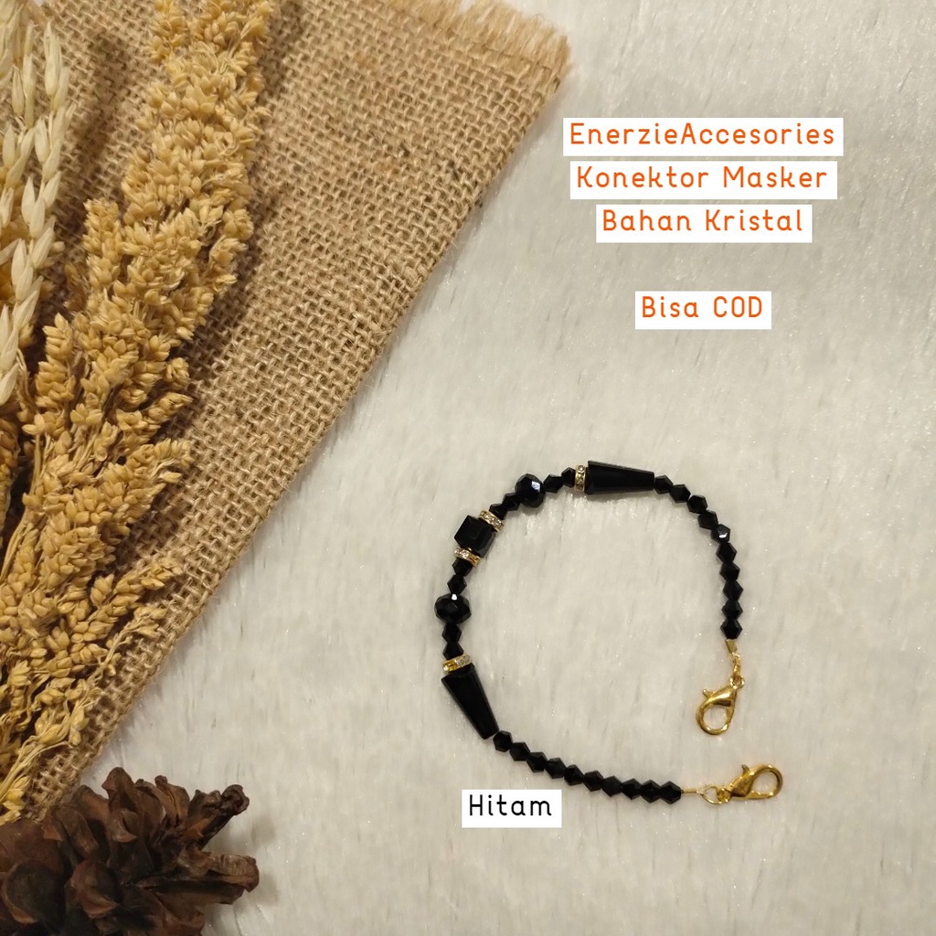 Konektor Masker Kristal/ Tali Hijab Masker/ Konektor Masker Terbaru (018)