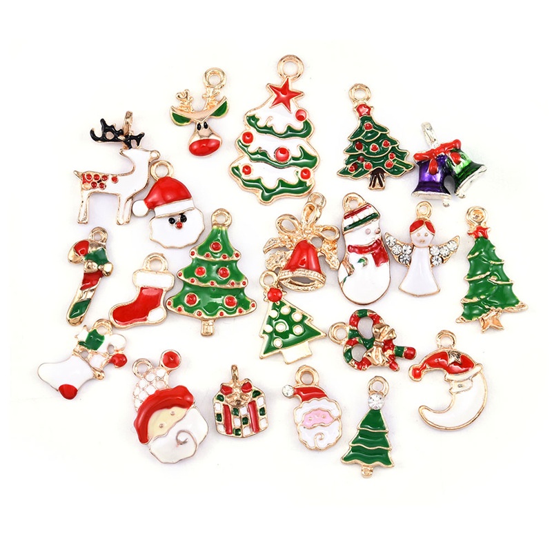 [ 5pcs Fashion Metal Alloy Christmas Charm Decoration children gift birthday wedding party ]