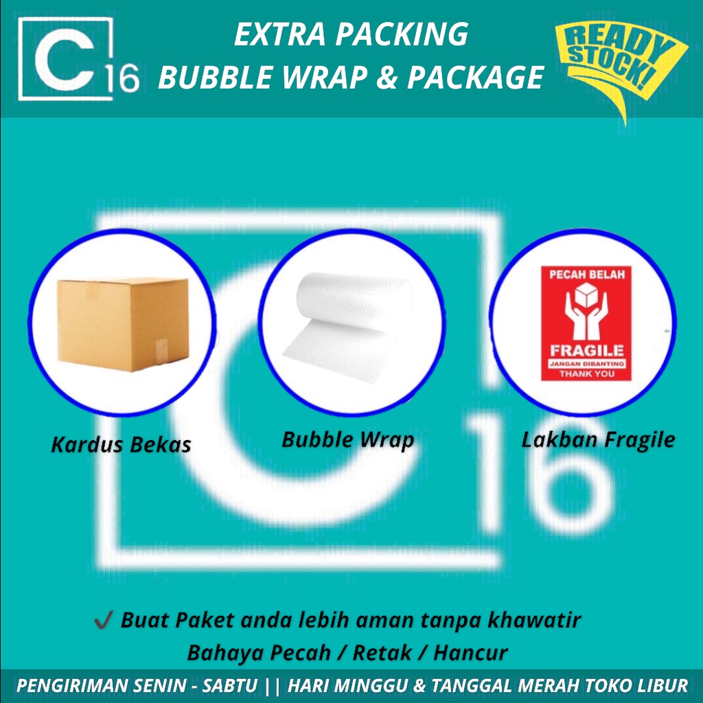 

Extra Packing Tambahan Anti Pecah