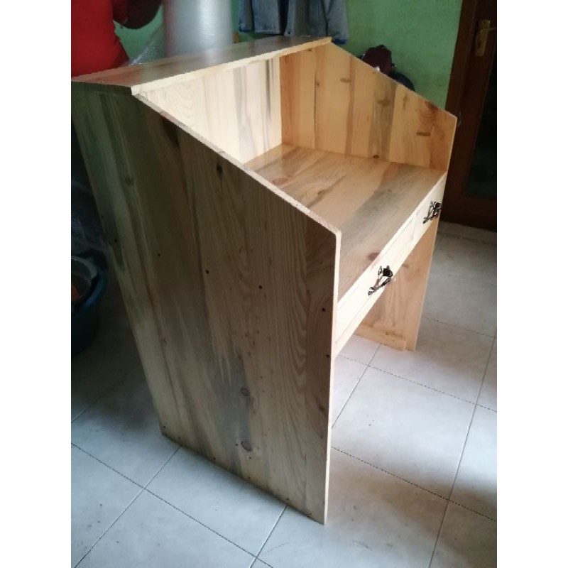 Meja Kasir 120cm Meja Resepsionis Meja Bar Kayu Jati Belanda