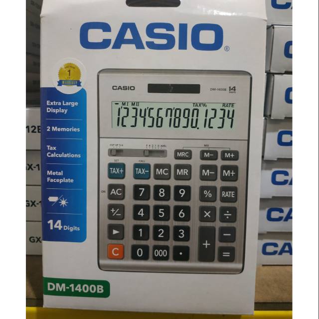 

Casio DM-1400B calculator 14digit original bergaransi
