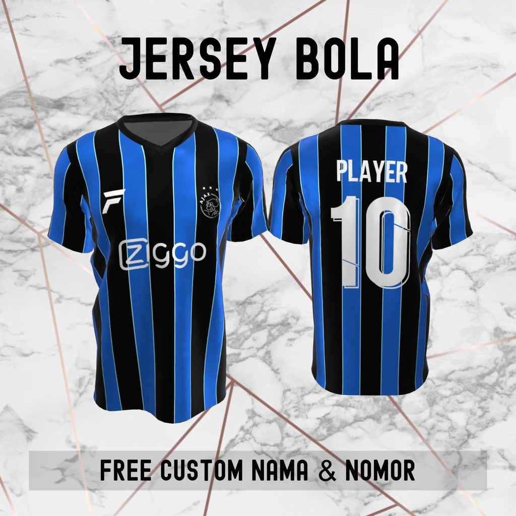 Jersey Ajax Amsterdam Klub Bola Baju Kaos Custom Nama dan Nomor Punggung - 47