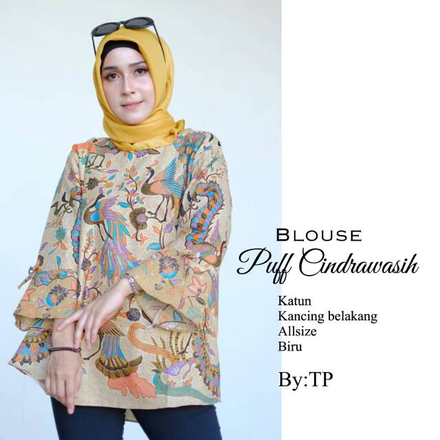 Blus puff cendrawasih