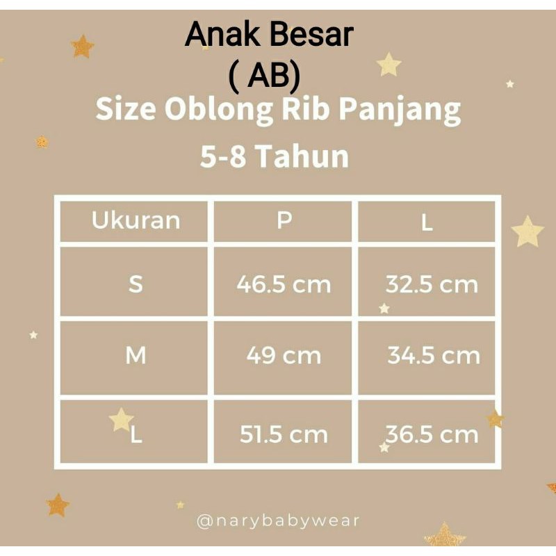 Satuan Kaos Oblong Rib Panjang Harian Polos Warna SNI (WT)