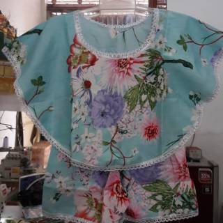 Setelan Baju  Pantai  Anak Perempuan  Anak Cewek Rayon Bali  