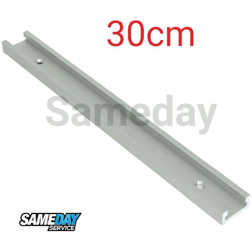 TERLARIS  Miter Track 300mm T-track T-slot Table saw dan T Track Table Router Jig Fixture Slot