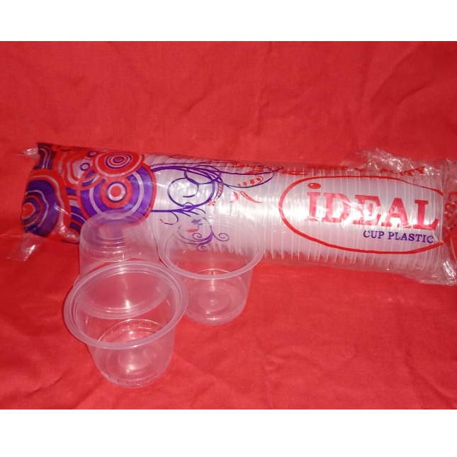 KUALITAS TERBAGUS!!! Cup gelas Plastik IDEAL 10 Oz Tanpa Tutup