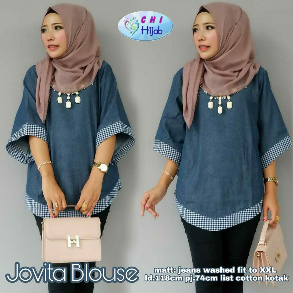 jovita blouse | evika top | jazzy  jumbo bigsize