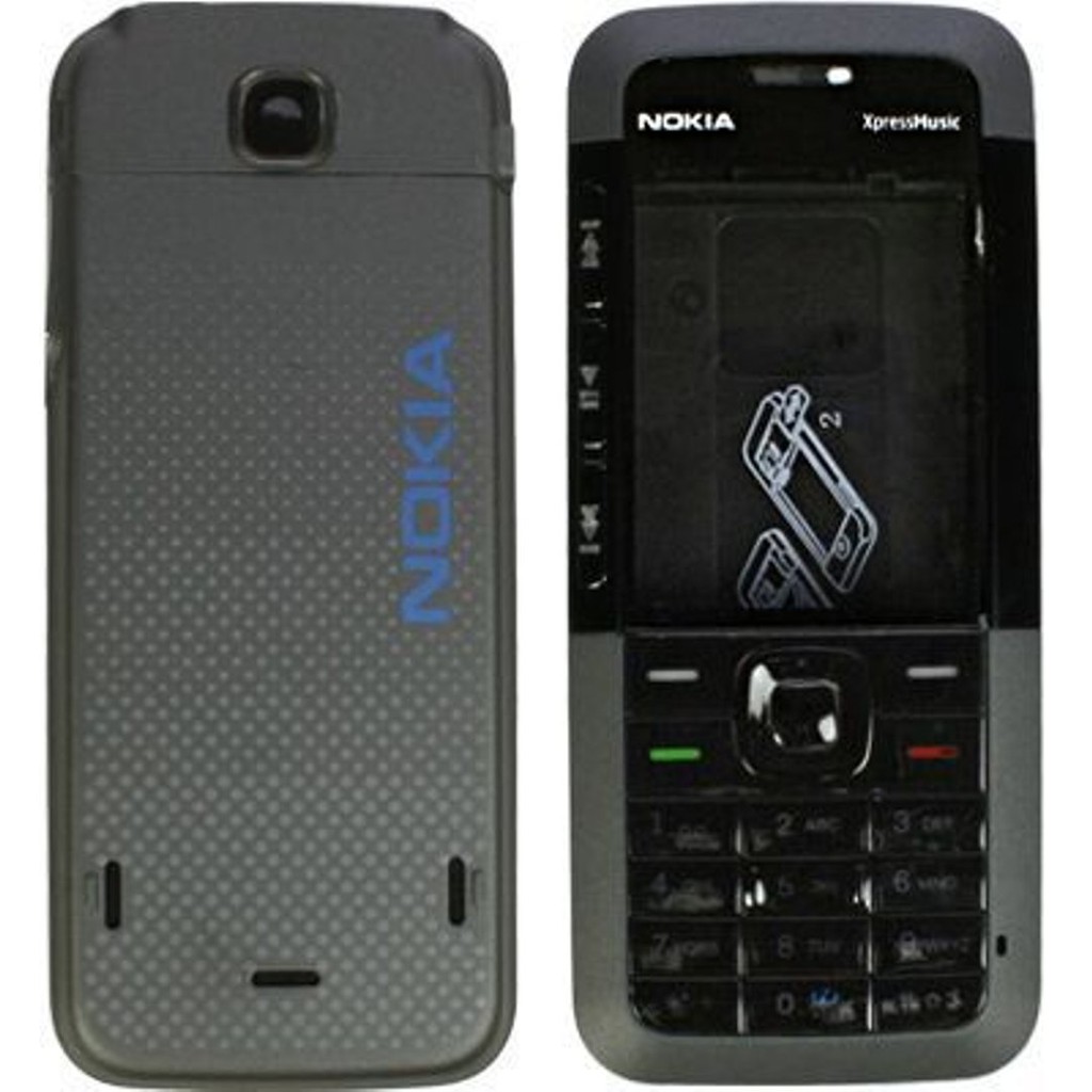 Casing Case Kesing + Tulang Fullset Pulset Nokia 5310 XM Xpressmusic Original China Merah Silver Bir