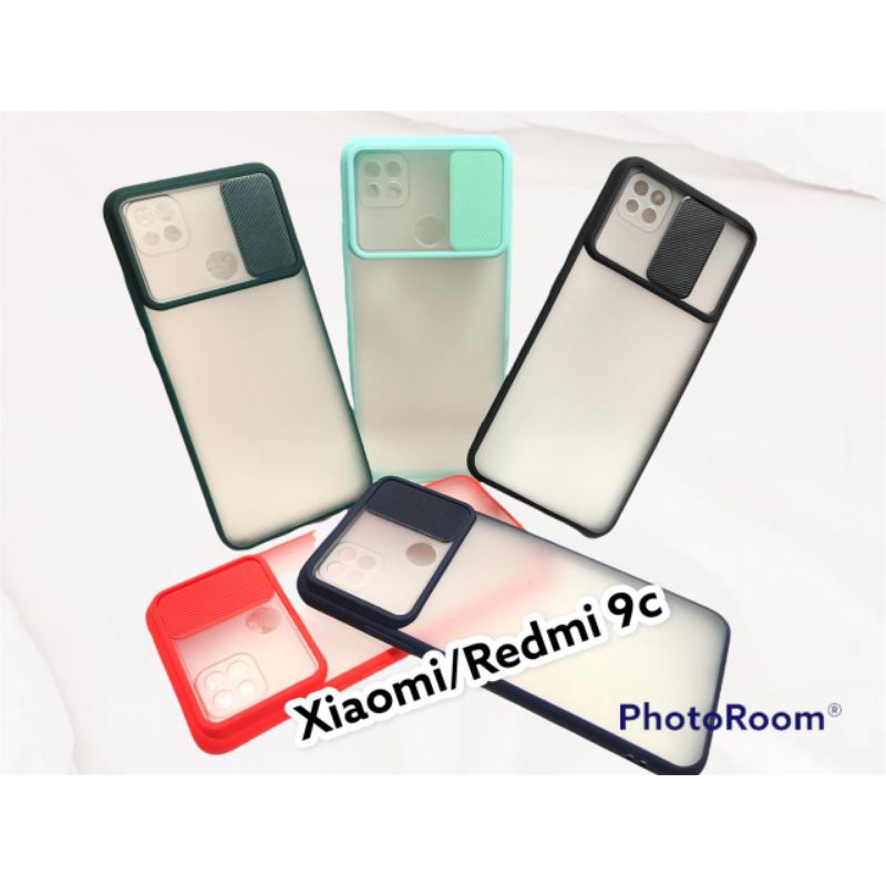 case sliding xiaomi /Redmi 9C /case sliding buka tutup kamera