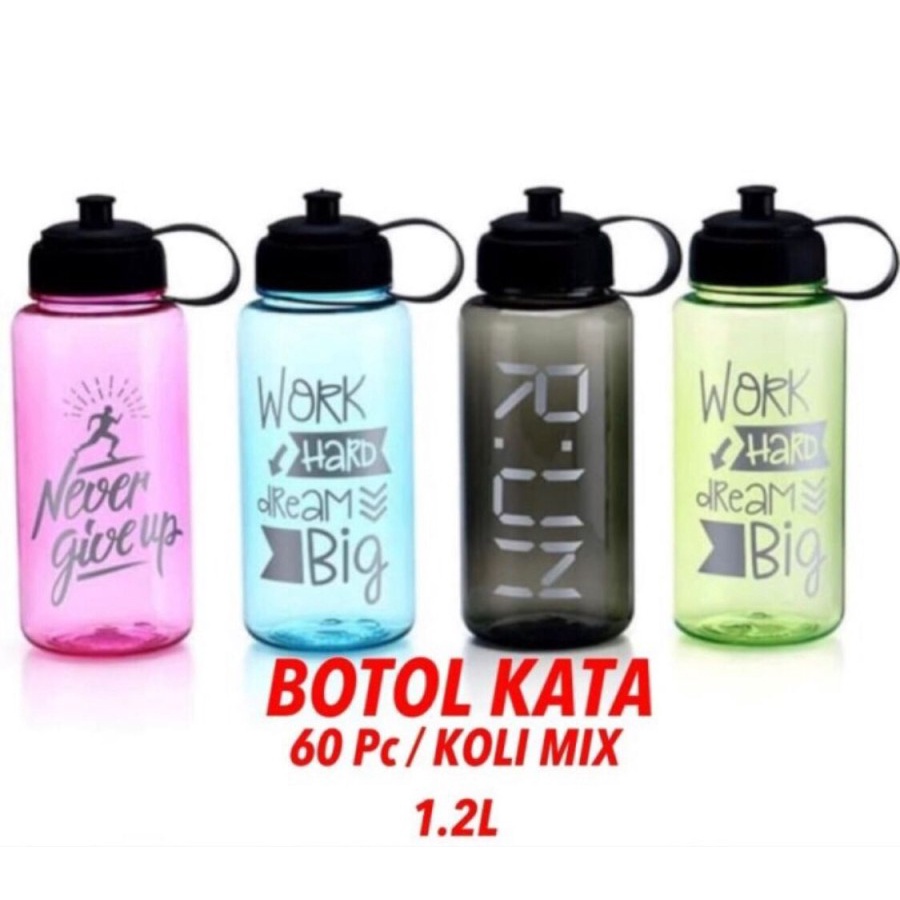 LT- [550GR] [ KATA KATA MOTIVASI ] Botol Minum Kata motivasi Botol Air Jumbo