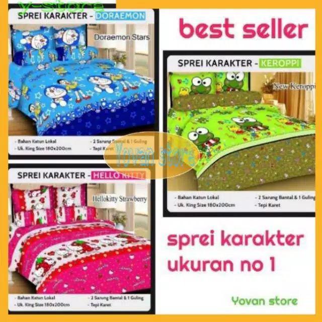 [termurah] Sprei Karakter Ukuran 180 X 200 / No 1 Home Made